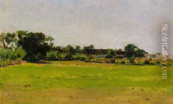 Dorflandschaft Oil Painting - Ernst Stoehr