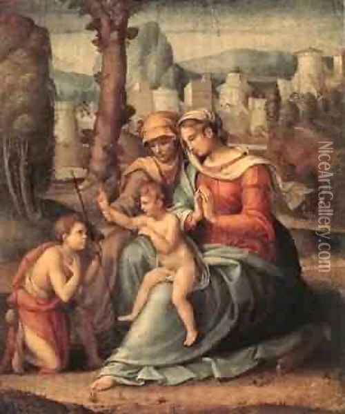 Deposition 1518 Oil Painting - Francesco Ubertini Bacchiacca II