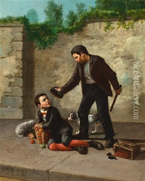 " 'll Yer Gimme Some? Say!" Oil Painting - James Henry Beard