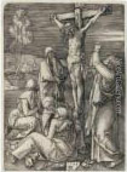 Christ On The Cross Oil Painting - Albrecht Durer