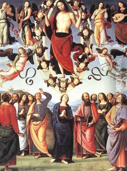 The Ascension of Christ 1496-98 Oil Painting - Pietro Vannucci Perugino
