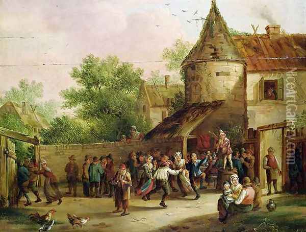 The Village Fete Oil Painting - David The Younger Teniers