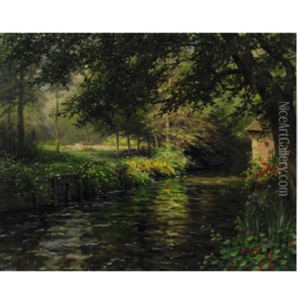 A Sunny Morning At Beaumont-le-roger Oil Painting - Louis Aston Knight
