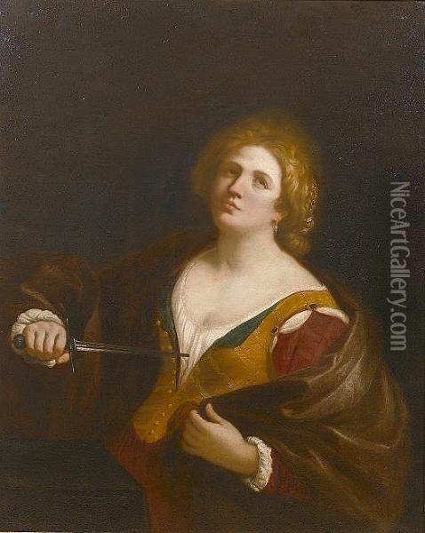Lucretia Oil Painting - Guercino
