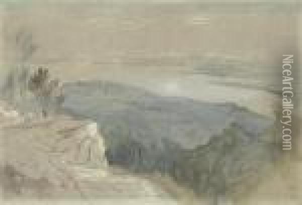 View Near The Dalmatian Coast Oil Painting - Edward Lear