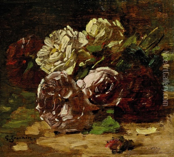 Rosenbouquet Oil Painting - Georges Jeannin