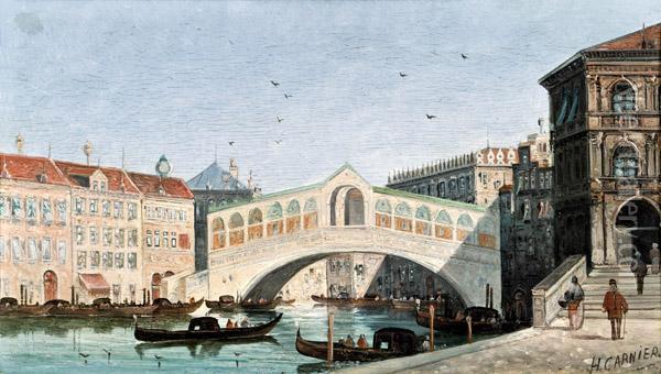Venedig, Rialtobrucke Oil Painting - Karl Kaufmann