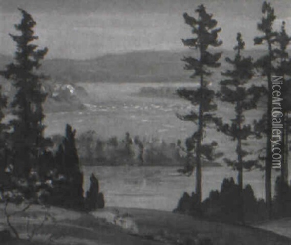 Worn Rocks In The Ottawa Oil Painting - George Agnew Reid