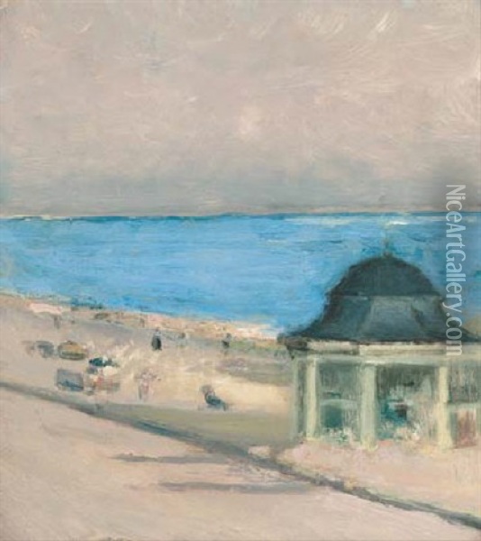 The Band Stand, Hastings Oil Painting - Theodore Casimir Roussel