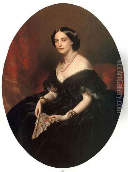Portrait of a Lady I Oil Painting - Franz Xavier Winterhalter