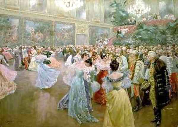 Court Ball at the Hofburg Oil Painting - Wilhelm Gause