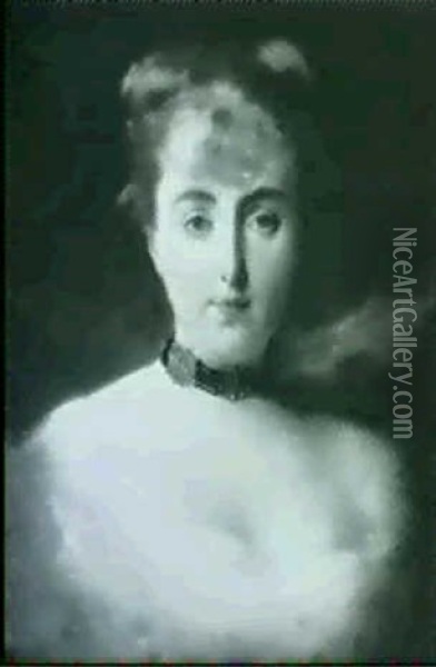 Madame Valtesse De La Bigne Oil Painting - Gustave Jean Jacquet