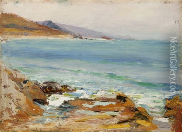 Laguna Coastal Oil Painting - Anna Althea Hills