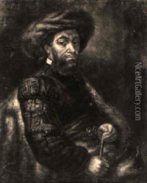 Bildnis Eines Kaufmanns Oil Painting -  Rembrandt van Rijn