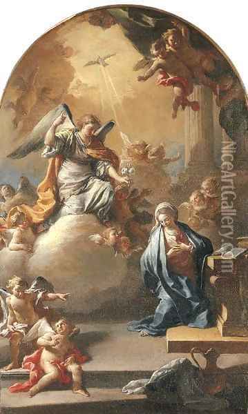The Annunciation Oil Painting - Jacopo Cestaro