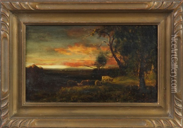 Evening Landscape Oil Painting - Patrick Vincent Berry
