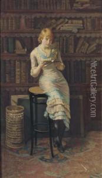 Thoughts Oil Painting - John Henry Henshall