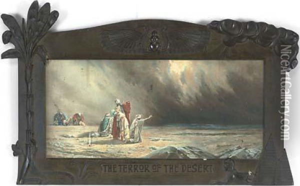 The Terror Of The Desert Oil Painting - Francesco Peluso