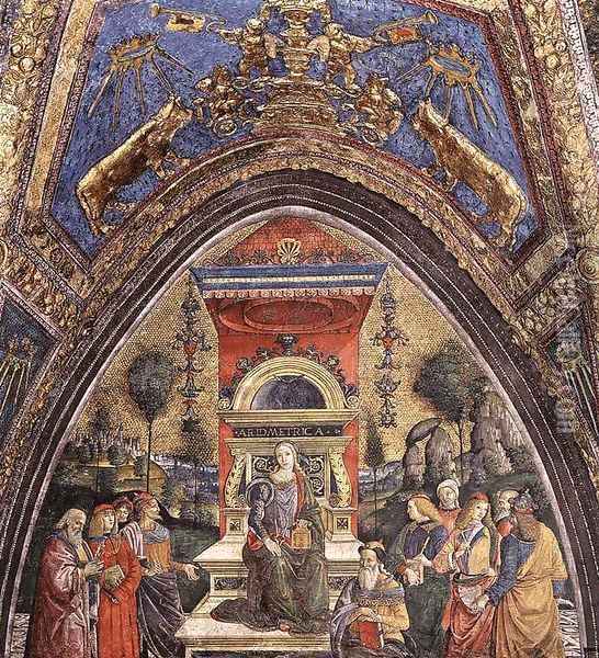 The Arithmetic 2 Oil Painting - Bernardino di Betto (Pinturicchio)