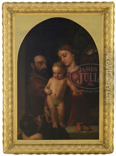 The Holy Family With John The Baptist Oil Painting - Ford Madox Brown