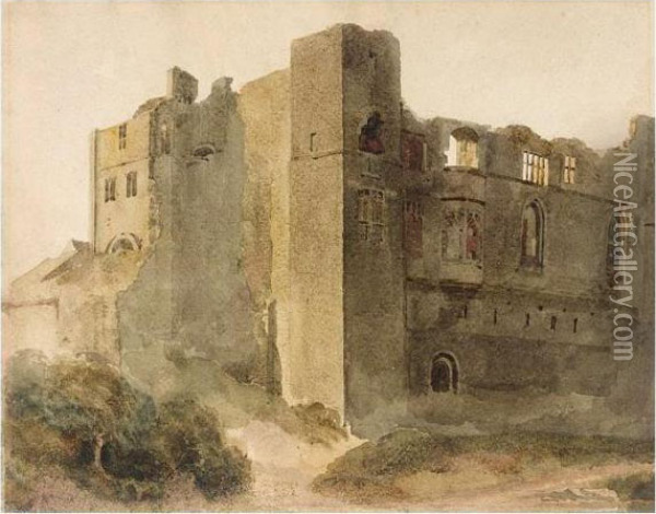 Newark Castle, Nottinghamshire Oil Painting - Peter de Wint