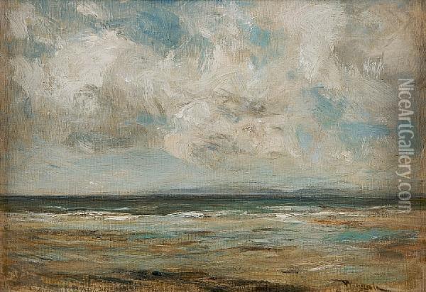 On The Ayrshire Coast Oil Painting - James Lawton Wingate
