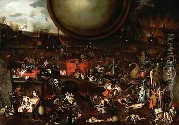 The Inferno 2 Oil Painting - Herri met de Bles