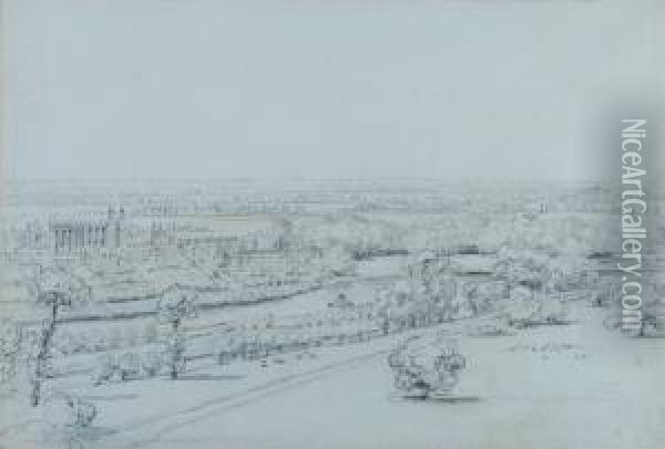 View Of Eton College Oil Painting - Henry Edridge