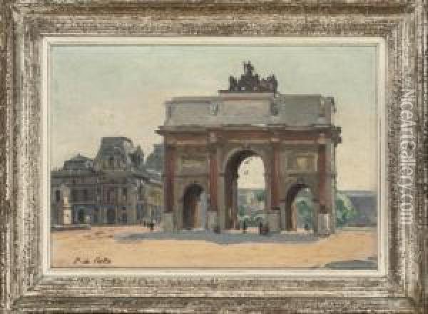 The Arch De Triomphe Oil Painting - Paul De Castro