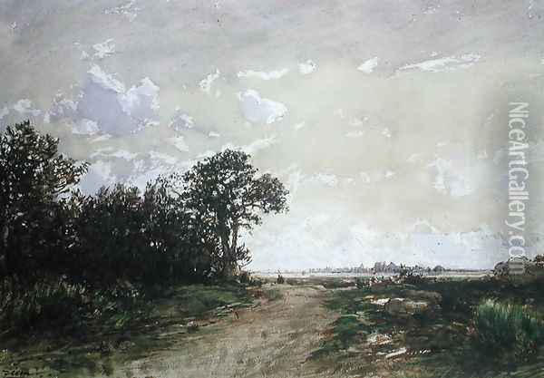 The Forest of Fontainebleau, near Barbizon Oil Painting - Felix Ziem