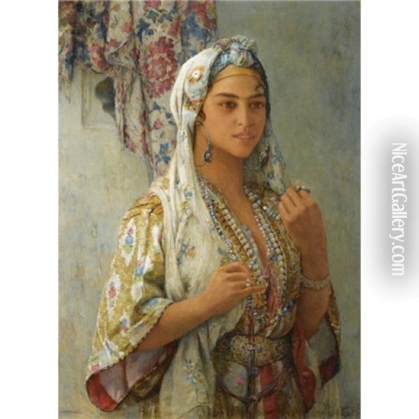 A Girl From Morocco Oil Painting - Louis Auguste Girardot