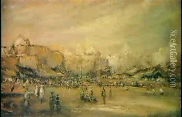 Ansicht Von Konstantinopel Oil Painting - Edouard-Jacques Dufeu