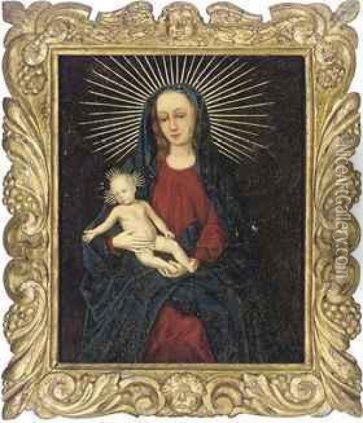 The Virgin And Child Oil Painting - Marcellus Coffermans