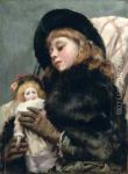 Dolly And Me Oil Painting - Thomas Benjamin Kennington