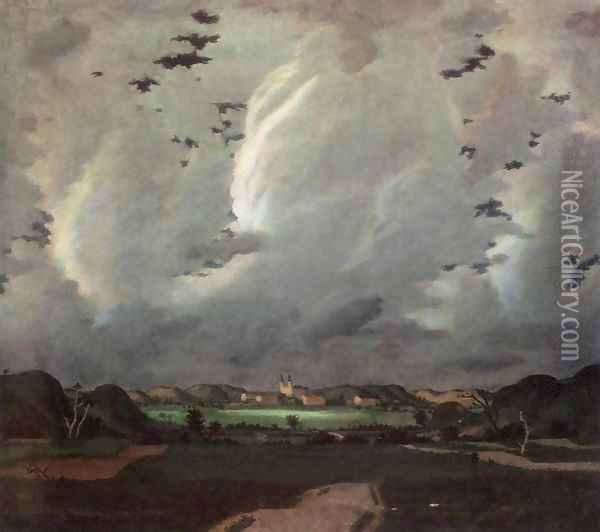 The Sun Hiding 1925 Oil Painting - De Lorme and Ludolf De Jongh Anthonie