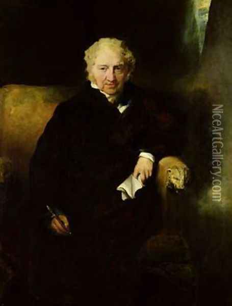 Portrait of Henry Fuseli Johann Heinrich Fussli Oil Painting - Sir Thomas Lawrence