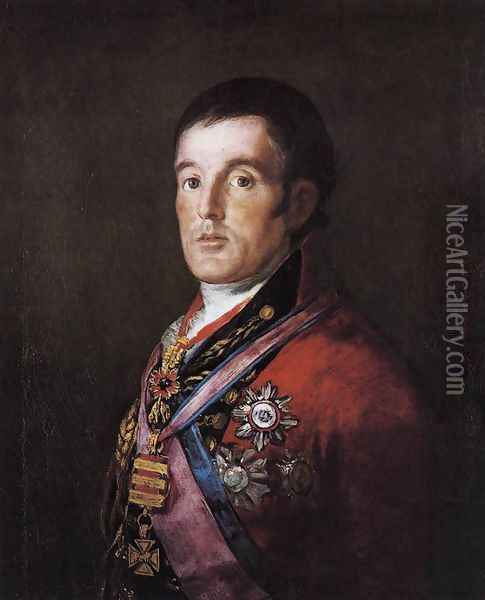 Portrait of the Duke of Wellington Oil Painting - Francisco De Goya y Lucientes