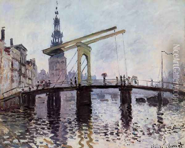 The Bridge Amsterdam Oil Painting - Claude Oscar Monet
