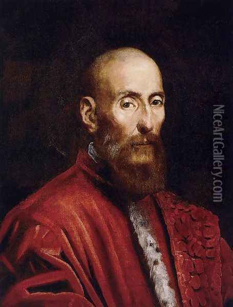 Portrait of a Senator Oil Painting - Jacopo Tintoretto (Robusti)