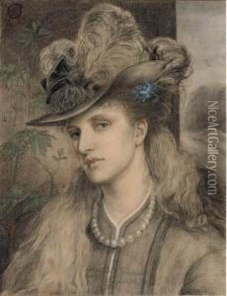 An Elegant Lady Oil Painting - Emma Sandys