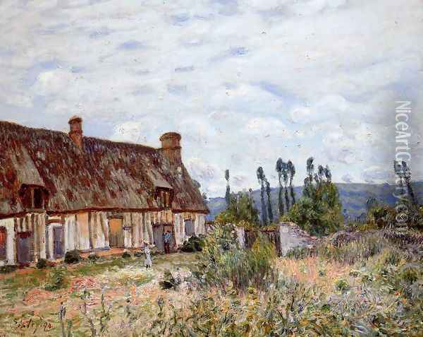 Abandoned Cottage Oil Painting - Alfred Sisley