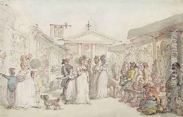 Covent Garden Market, c.1795-1810 Oil Painting - Thomas Rowlandson