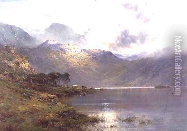 Near Inversnaid, after the rain Oil Painting - Alfred de Breanski