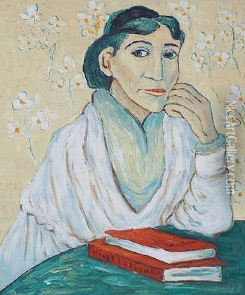 L'arlesienne, Madame Ginoux Oil Painting - Vincent Van Gogh