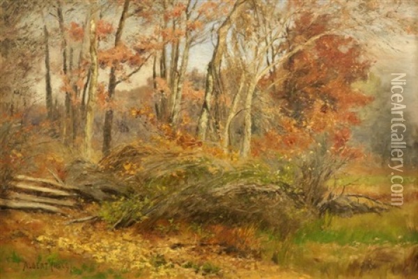Autumnal Landscape Oil Painting - Albert Babb Insley