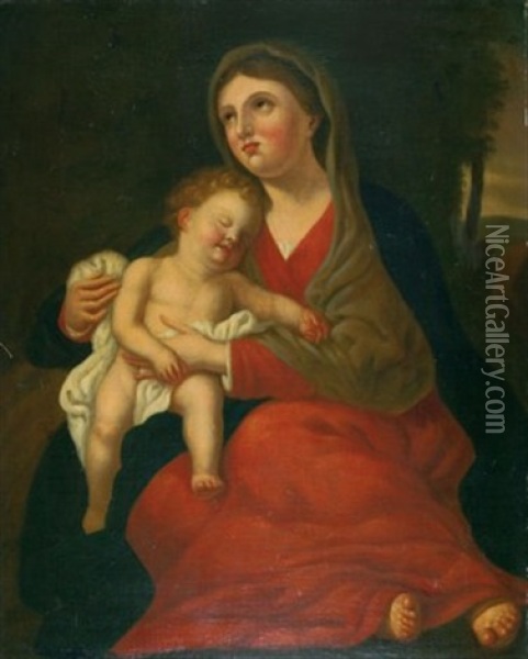 Madonna Mit Kind Oil Painting - Philipp Friedrich Von Hetsch