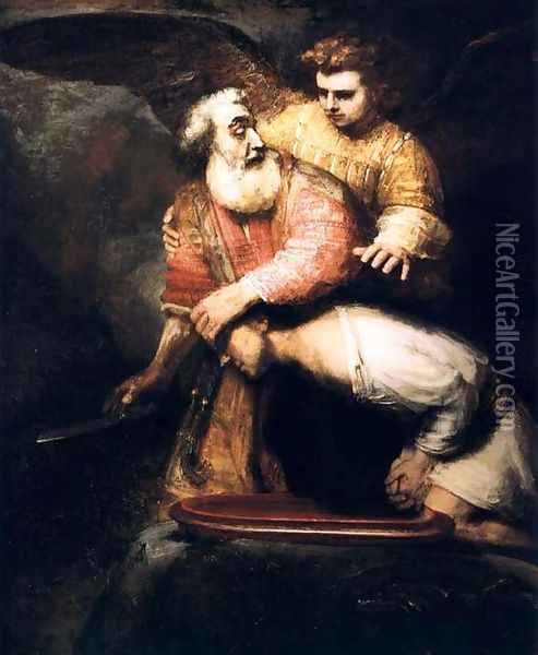 Le Sacrifice D Isaac,hedingham 1659 Oil Painting - Rembrandt Van Rijn