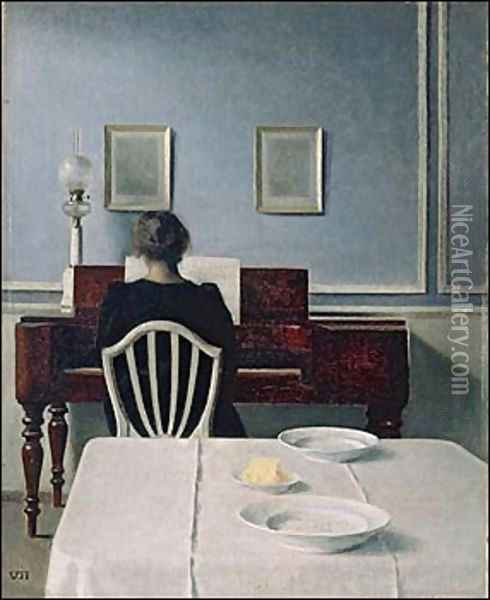 The Poetry of Silence Oil Painting - Vilhelm Hammershoi