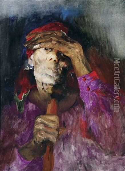 A Russian Baba Oil Painting - Filip Malyavin