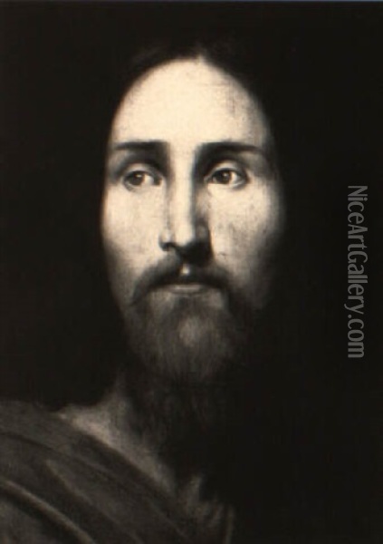 Head Of Christ Oil Painting - Anselm Friedrich Feuerbach
